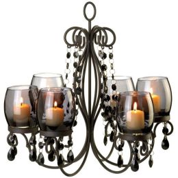 Accent Plus Beaded Candle Chandelier