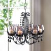 Accent Plus Beaded Candle Chandelier