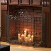 Accent Plus Fleur de Lis Fireplace Screen