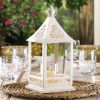 Accent Plus Open Lantern with Round Candle Holder - 12 inches