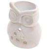 Fragrance Foundry White Ceramic Owl Oil Warmer