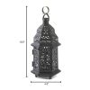 Gallery of Light Black Iron Moroccan Candle Lantern - 10.5 inches