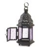 Accent Plus Lavender Glass Moroccan Candle Lantern - 11 inches