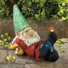 Accent Plus Happy Gnome Solar-Powered Garden Light