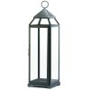 Accent Plus Tall Silver Modern Candle Lantern - 25 inches