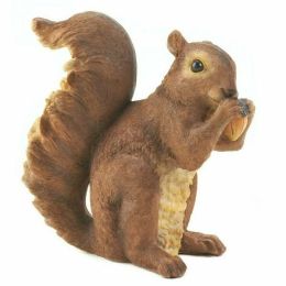 Accent Plus Nibbling Squirrel Garden Statue