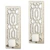 Accent Plus Deco Mirrored Wall Sconce Set