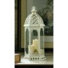 Accent Plus Vintage-Look Distressed Candle Lantern - 20 inches