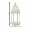 Accent Plus Vintage-Look White Candle Lantern - 16 inches