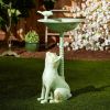 Songbird Valley Cat and Bird Aluminum Birdbath