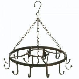 Accent Plus Circular Iron Hanging Pot Rack