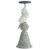 Accent Plus White Cockatoo Candle Holder - 12 inches