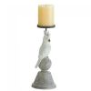 Accent Plus White Cockatoo Candle Holder - 11 inches