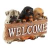 Accent Plus Cute Puppies Welcome Plaque