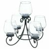 Accent Plus 5-Candle Black Iron Centerpiece