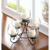 Accent Plus 5-Candle Black Iron Centerpiece