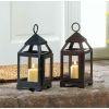 Accent Plus Contemporary Copper Candle Lantern - 9 inches