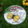 Accent Plus Enjoy Our Garden Bumblebee Cement Garden Stepping Stone