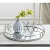 Accent Plus Silver Circles 12-inch Mirror Tray