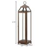 Accent Plus Speckled Copper Candle Lantern - 22 inches