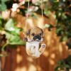 Accent Plus Swinging Pug Puppy Decor