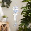 Accent Plus Blue Hummingbird Acrylic and Metal Windchimes