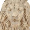 Accent Plus Lion with Shield Garden Statue - Ivory