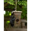 Songbird Valley Outhouse Bird House with Black Bears