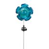 Summerfield Terrace Solar Lighted Garden Stake - Blue Flower