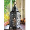 Accent Plus Iron Candle Lantern Tower - 13 inches