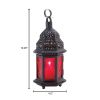 Accent Plus Ruby Glass Moroccan Candle Lantern - 10 inches