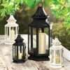 Accent Plus Victorian Style White Candle Lantern - 10.5 inches