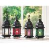 Accent Plus Pressed Glass Moroccan Candle Lantern - 10 inches