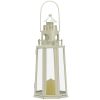 Accent Plus Ivory Lighthouse Candle Lantern - 12 inches