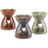 Fragrance Foundry Flower Cutout Porcelain Oil Warmer Set