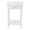 Accent Plus Carved White Side Table