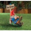 Accent Plus Sleeping Gnome On Strike Garden Decor or Figurine