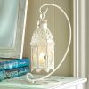 Accent Plus Lacy Cutout Hanging Candle Lantern