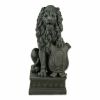 Accent Plus Lion with Shield Garden Statue