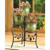 Accent Plus Wrought Iron Apple Triple Plant Stand