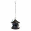 Accent Plus Whimsical Blue Metal Birdhouse