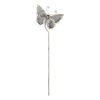 Accent Plus Mixed Pattern Metal Butterfly Garden Stake - 35 inches