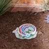 Accent Plus Sparkly Snail Cement Garden Stepping Stone