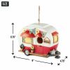 Accent Plus Red and White Camper Birdhouse