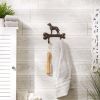 Accent Plus Dog with Bone Cast Iron Wall Hook