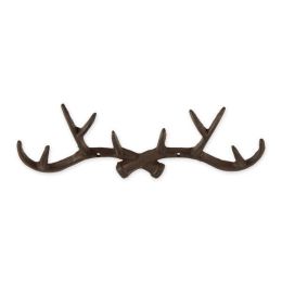 Accent Plus Cast Iron Deer Antler Wall Hook