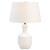 Nikki Chu Lamp with Geometric Detailing - White