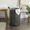 DII PE-Coated Woven Paper Bin with Black Chevrons - 20 inches