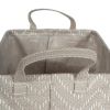 DII PE-Coated Woven Paper Bin Set - Gray Chevrons