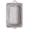 DII PE-Coated Fabric Bin Set with Gray Stripes - 8 inches